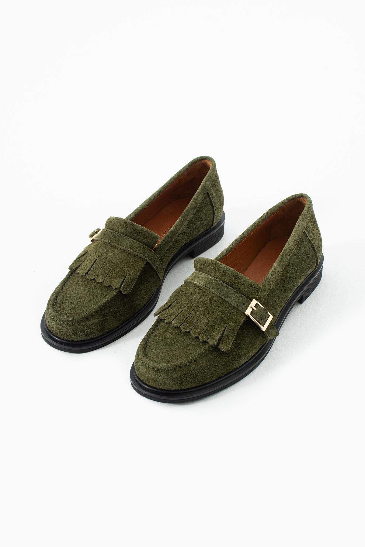 SILENT Yeşil CLASSIC KADIN OXFORD LOAFER