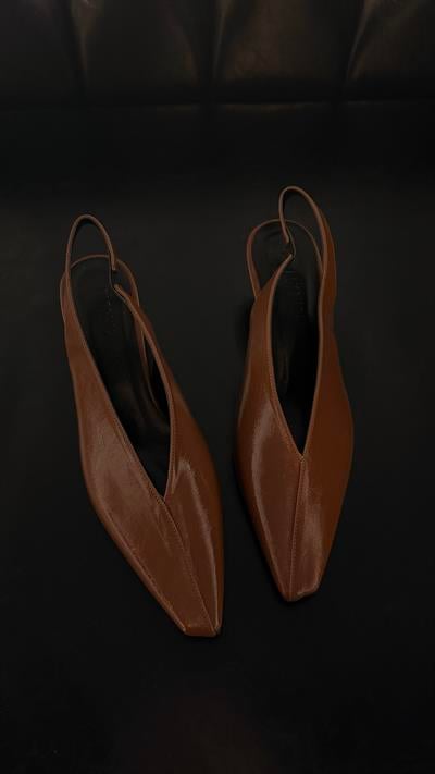 Avena Taba Minimal Topuklu Ayakkabı