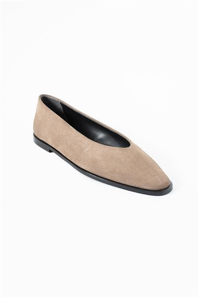 Ella Vizon Süet Kadın Babet Ayakkabı