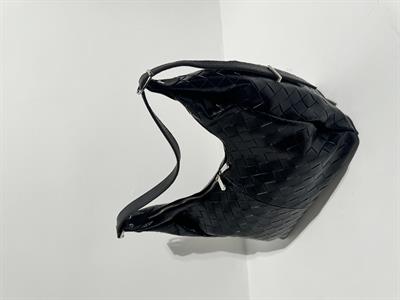 Hera Siyah  Baklavalı Büyük Boy Fermuarlı Çanta