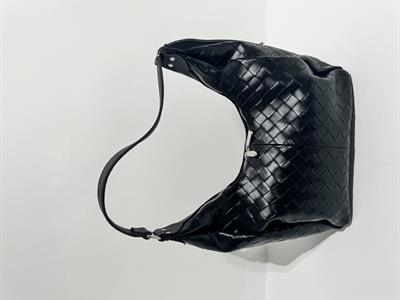 Hera Siyah  Baklavalı Büyük Boy Fermuarlı Çanta