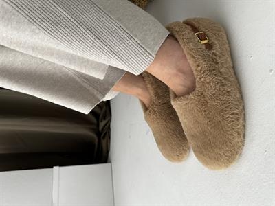 Judi Taba Tüylü Yumoş Ev Ayakkabı 