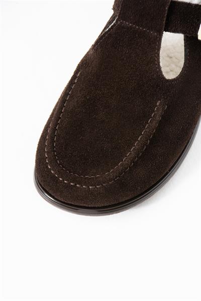 Laven Hakiki Deri Acıkahve Loafer