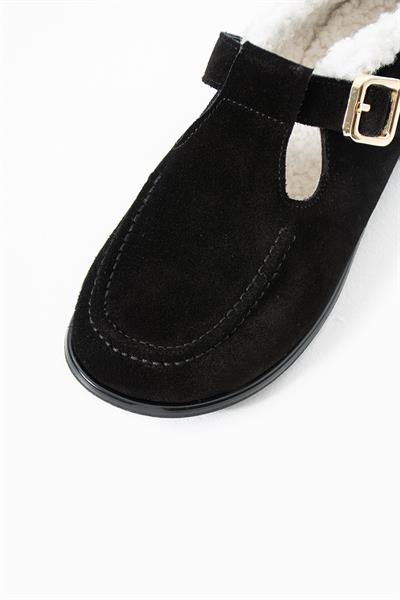 Laven Hakiki Deri Siyah Loafer