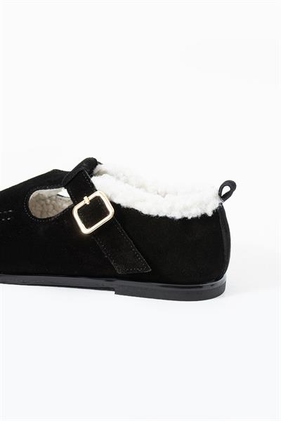 Laven Hakiki Deri Siyah Loafer