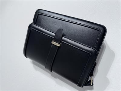 Layo Siyah Önden Kapaklı Kadın Çanta