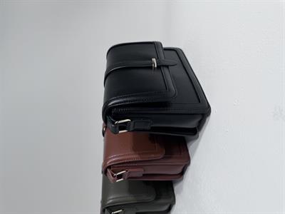 Layo Siyah Önden Kapaklı Kadın Çanta