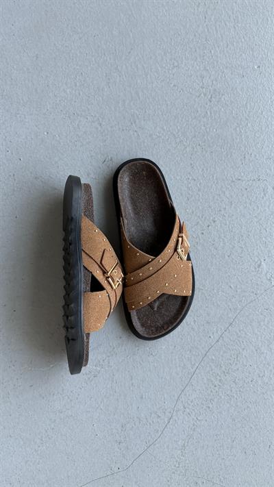 Mocca Muse Taba Tokalı Comfort Terlik