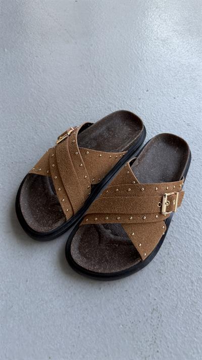 Mocca Muse Taba Tokalı Comfort Terlik