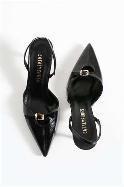 Noi Siyah Tokalı Sivri Burun Topuklu