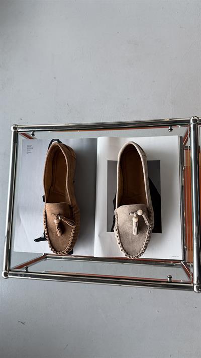 Perla Vizon Hakiki Süet Makosen