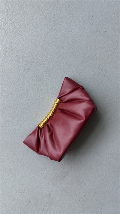 Ruby Luxe Bordo Gece Çantası