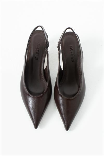 Serena Acıkahve Minimal Topuklu Ayakkabı