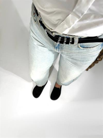 Siyah Gümüş Tokalı Kemer 