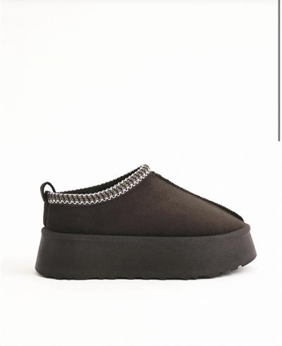 Süet Yüksek Taban Bilekte Terlik Bot Acıkahve