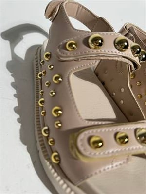 Tezza Bej Gold Büyük Küçük Troklu Çırtlı Sandalet