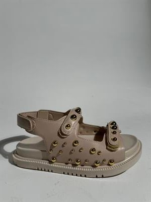 Tezza Bej Gold Büyük Küçük Troklu Çırtlı Sandalet