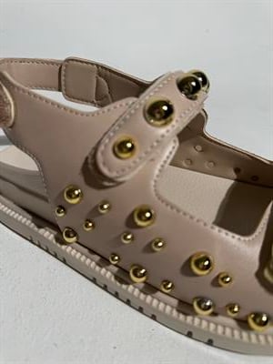 Tezza Bej Gold Büyük Küçük Troklu Çırtlı Sandalet