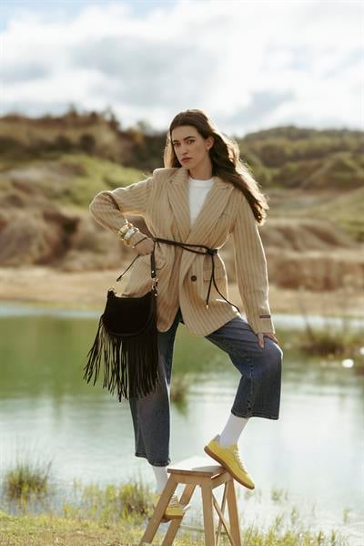 Traf Acı Kahve İp Model Kemer 