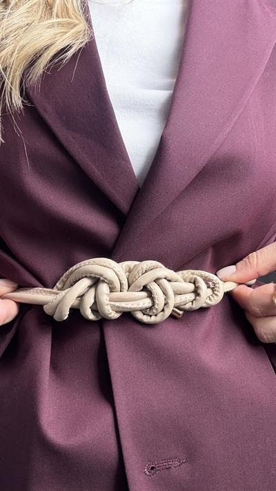 Traf Bej İp Model Kemer 