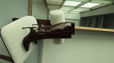 Vera Acıkahve Cilt Tokalı Topuklu Çizme