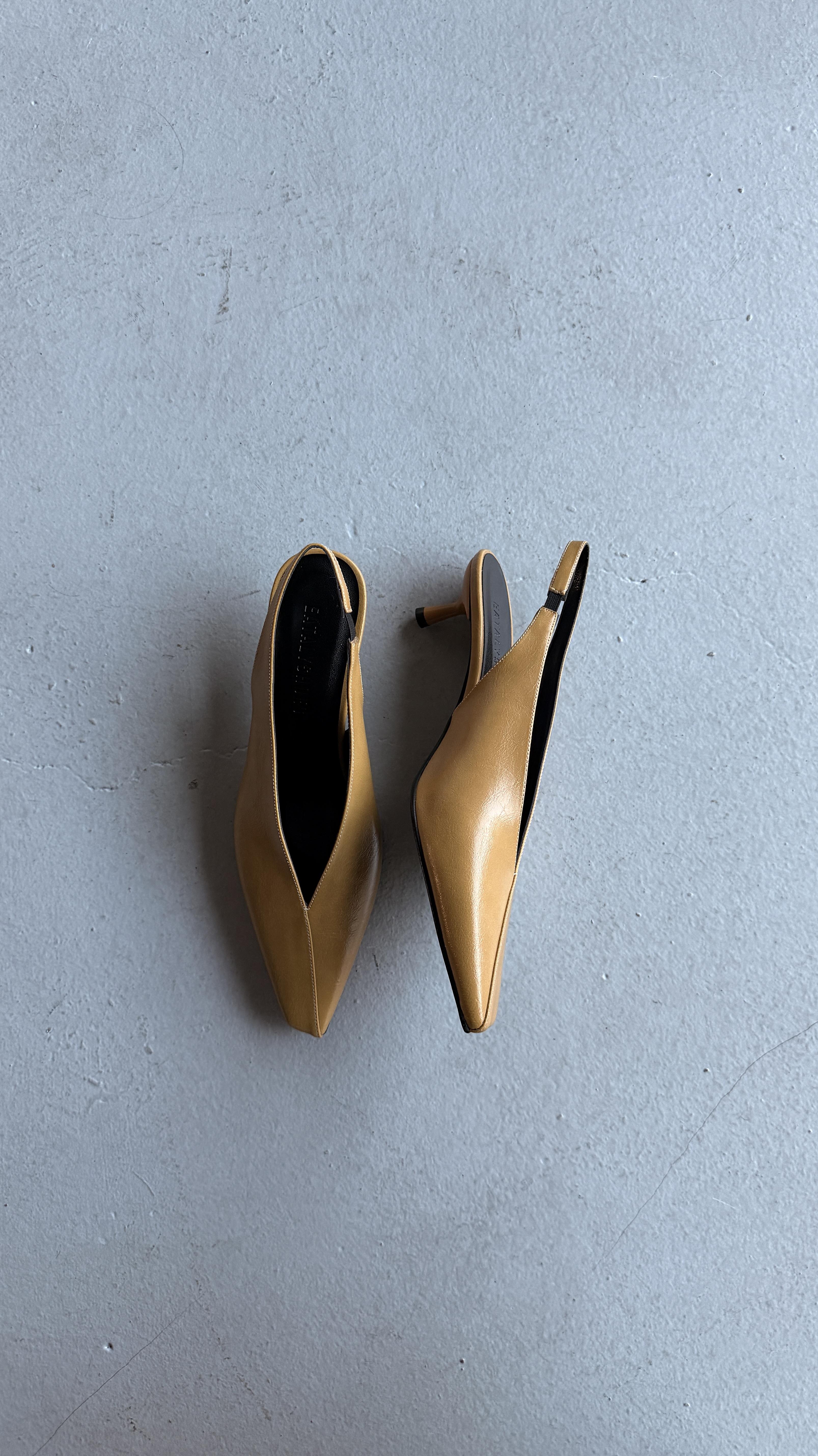 Avena Hardal Sarısı  Minimal Topuklu Ayakkabı