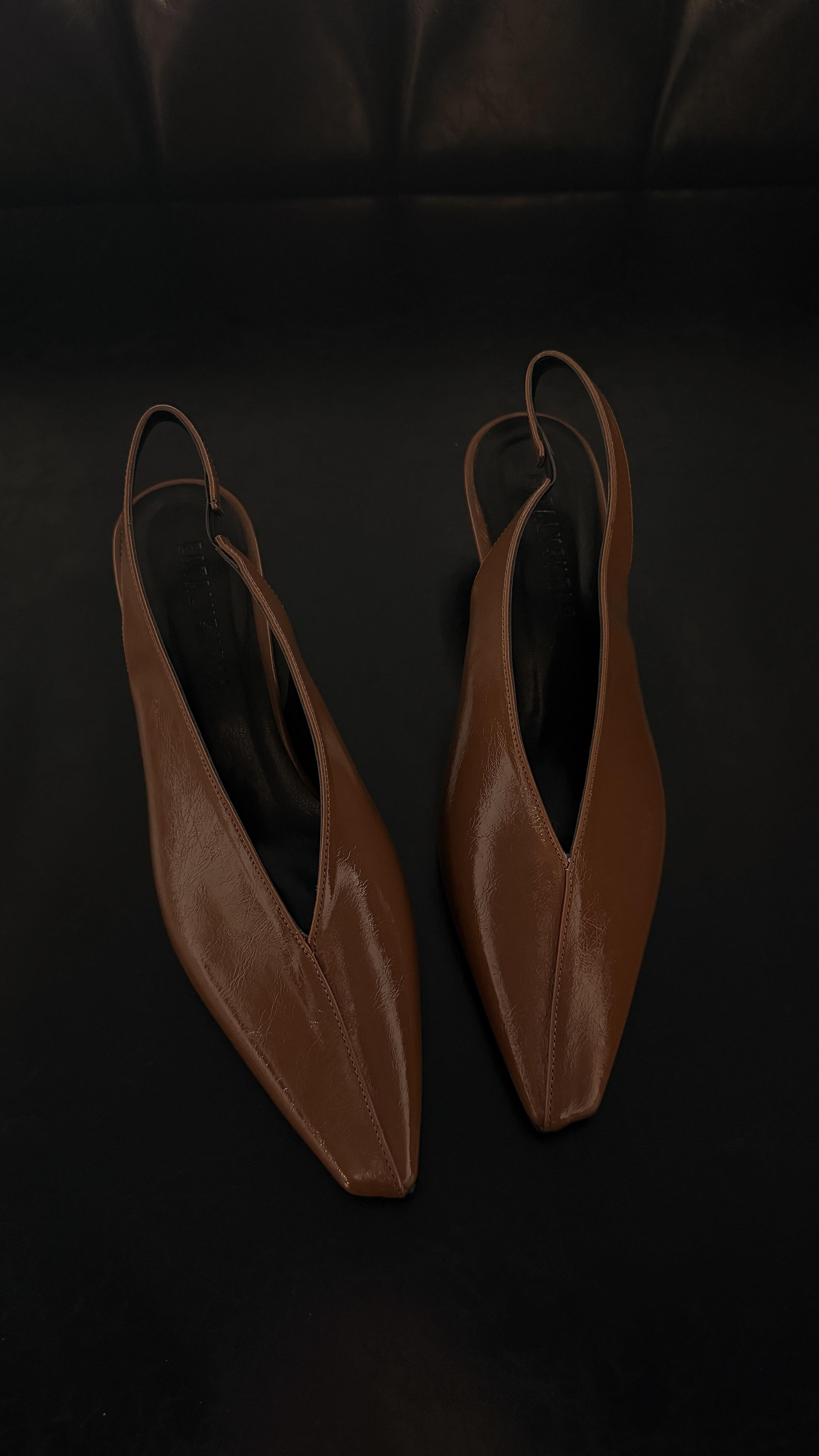 Avena Taba Minimal Topuklu Ayakkabı