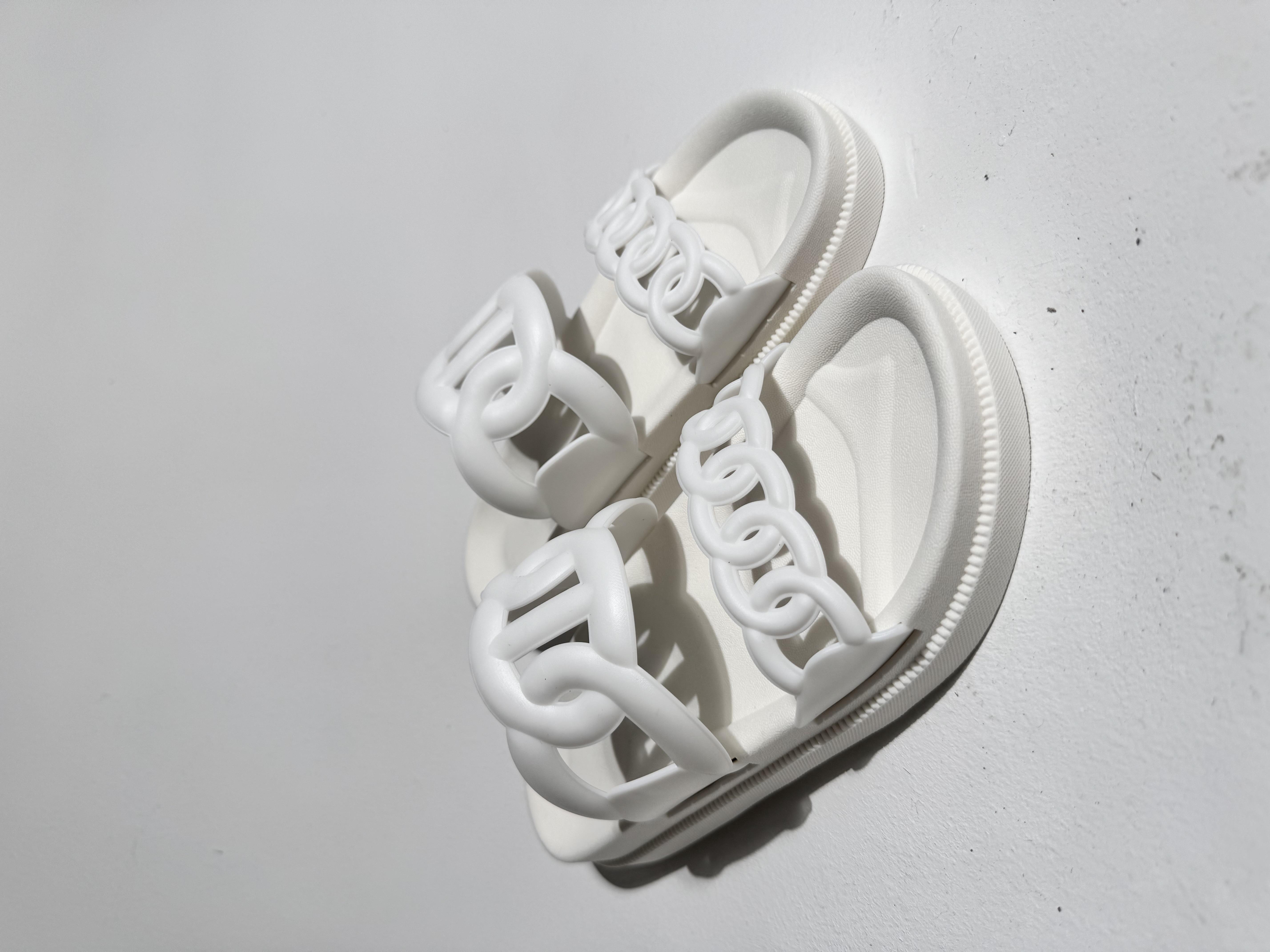 Hero Beyaz Çift Bantlı Light Terlik