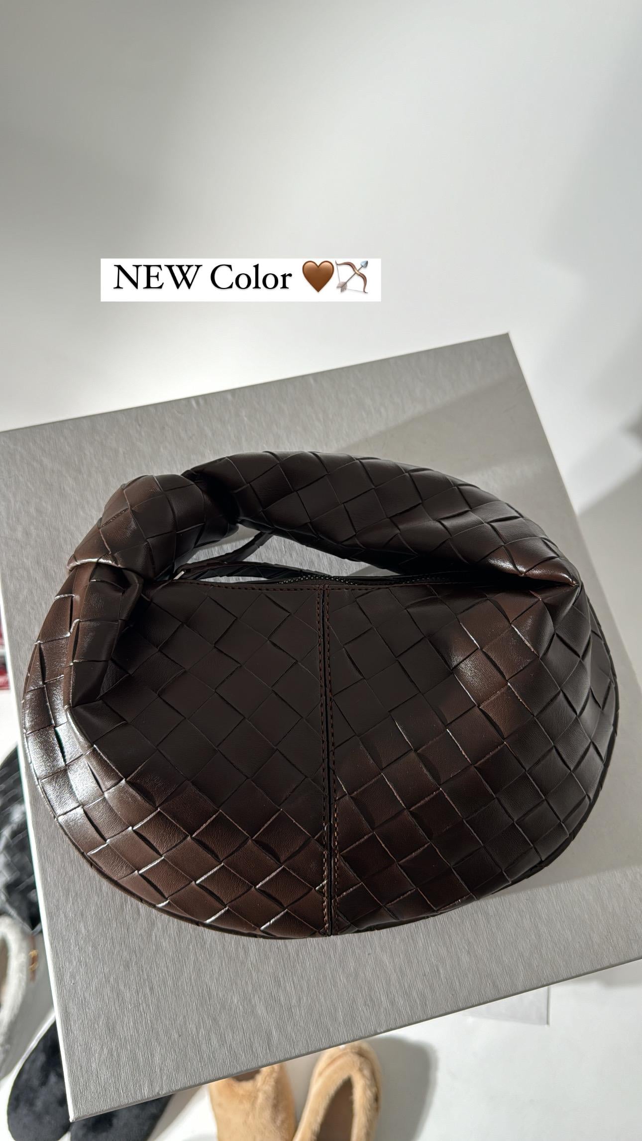 joan Acı Kahve Baklava Desen Görünümlü Çanta