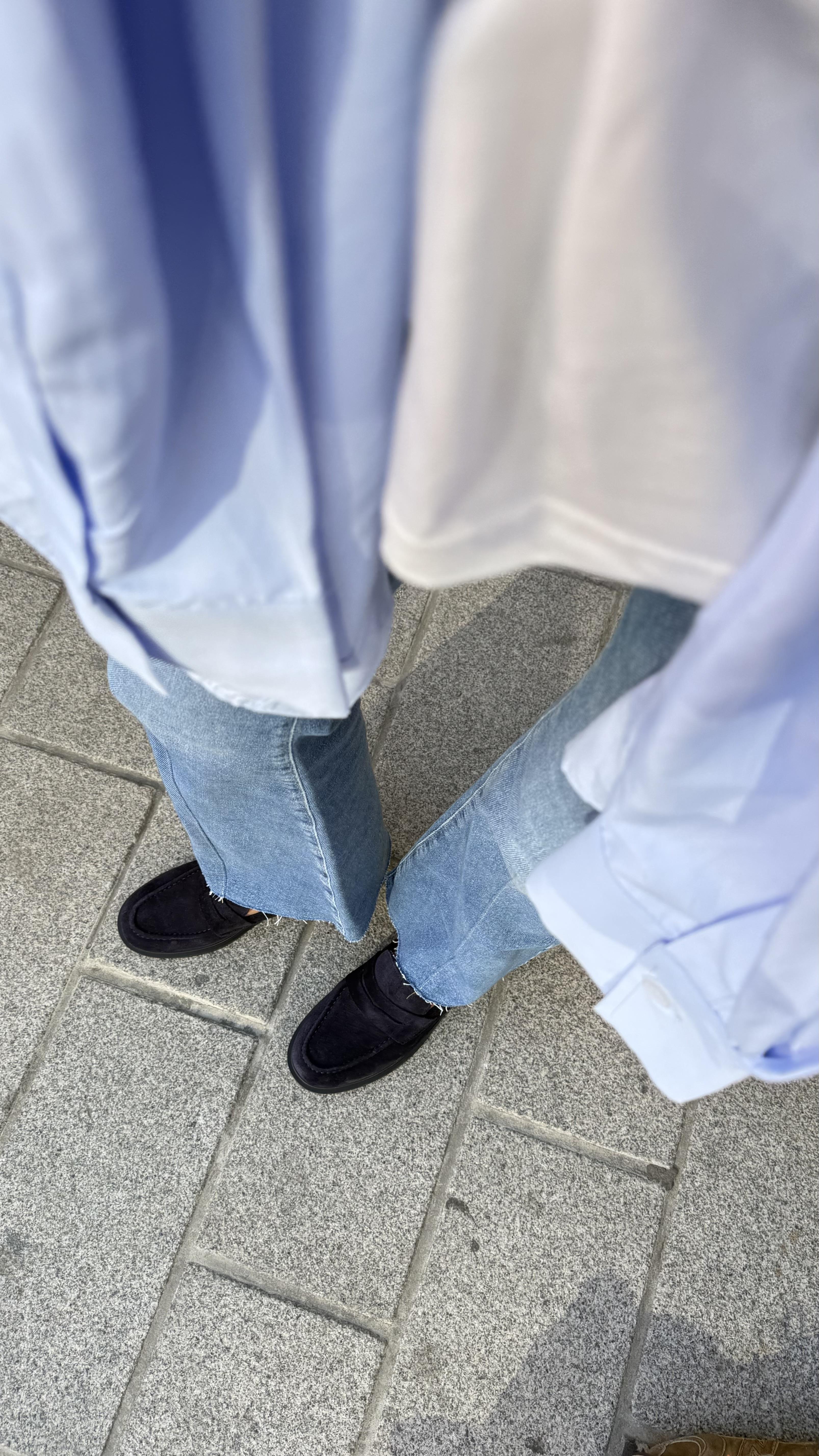 Kadın Düz Gerçek Deri Oxford Loafer Günlük Ayakkabı Lacivert