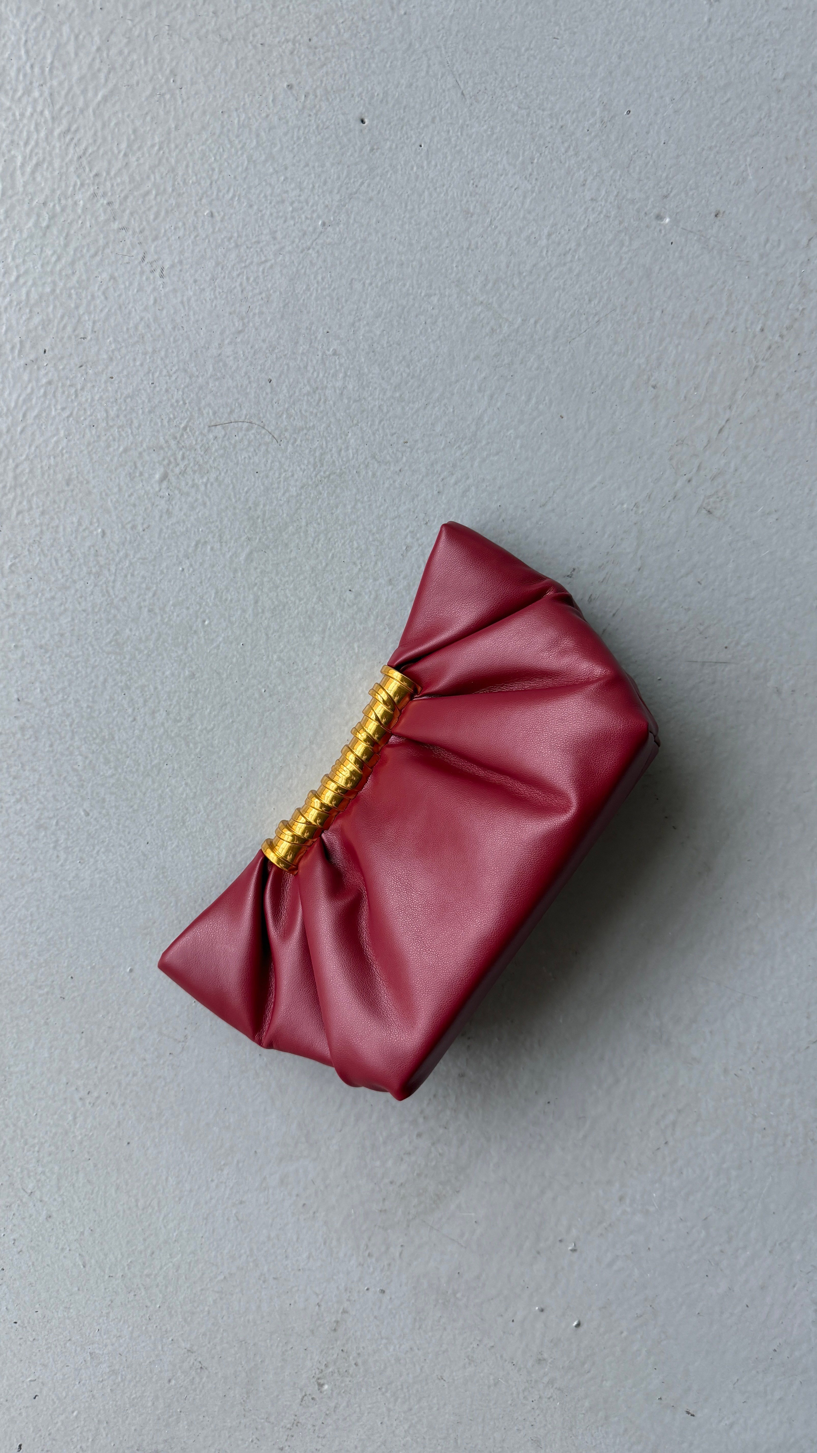 Ruby Luxe Bordo Gece Çantası