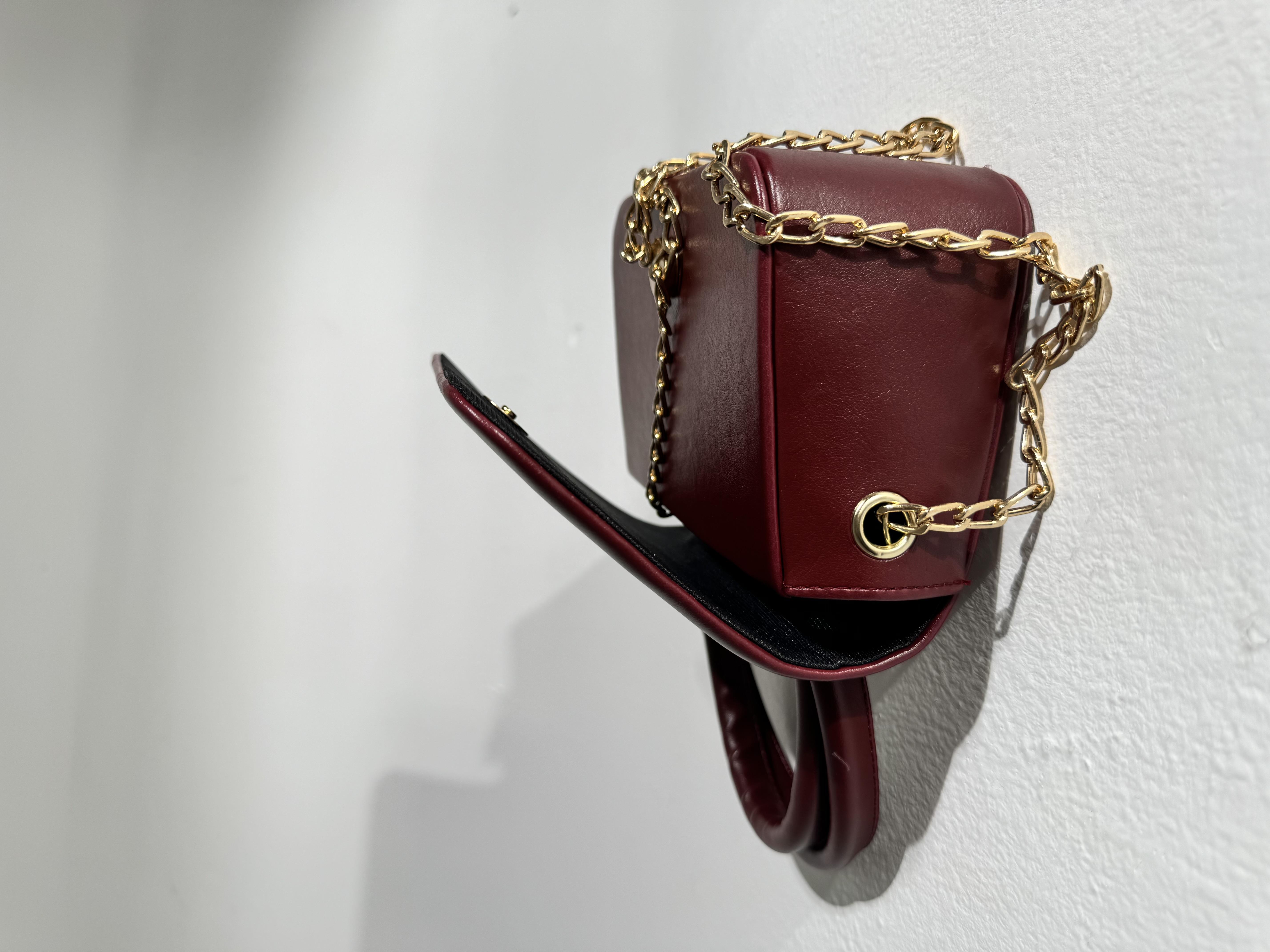 Saldı Bordo Cilt Baget Çanta