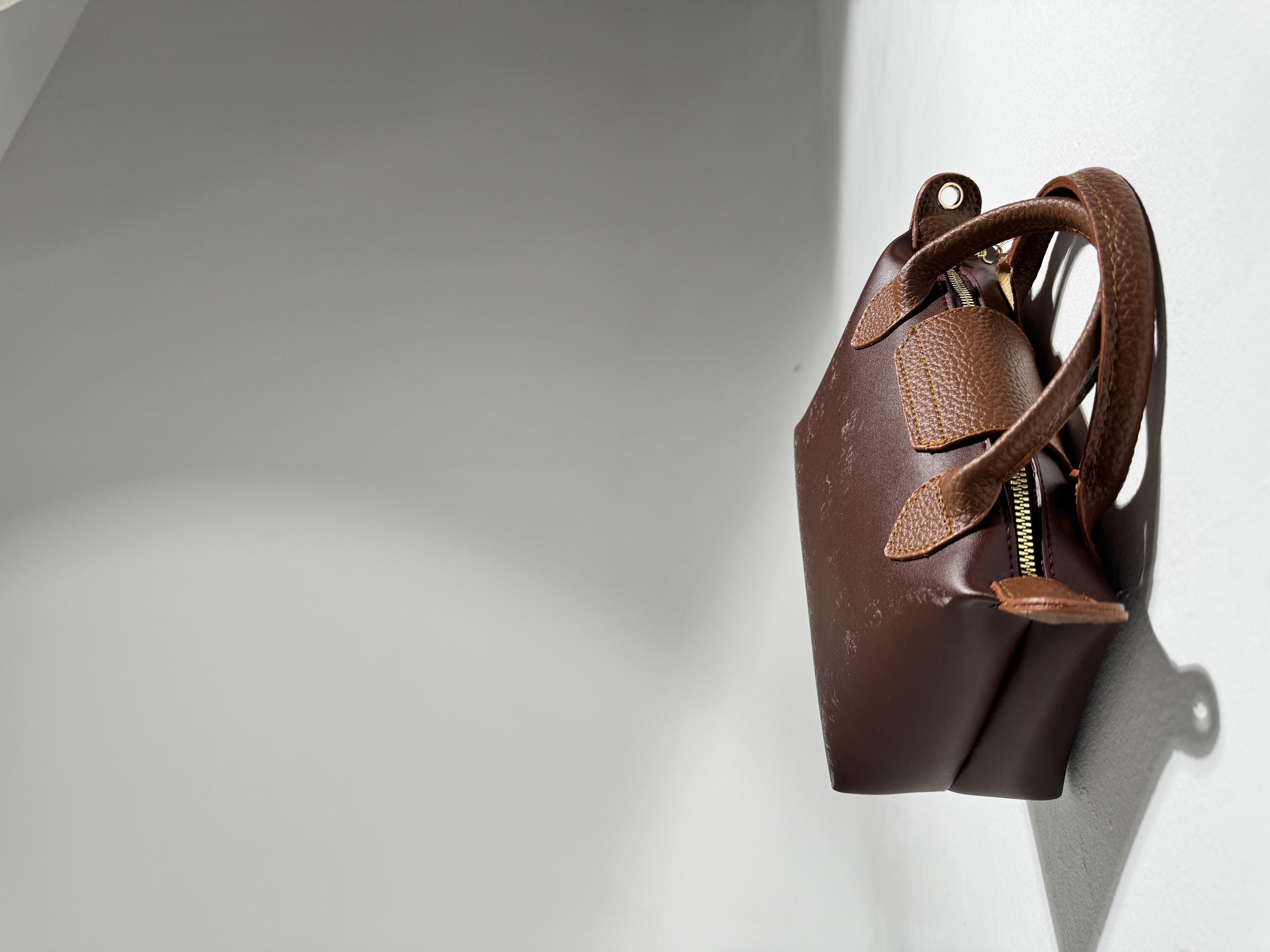 Siyah Taba Detaylı Kadın Bordo Çanta 