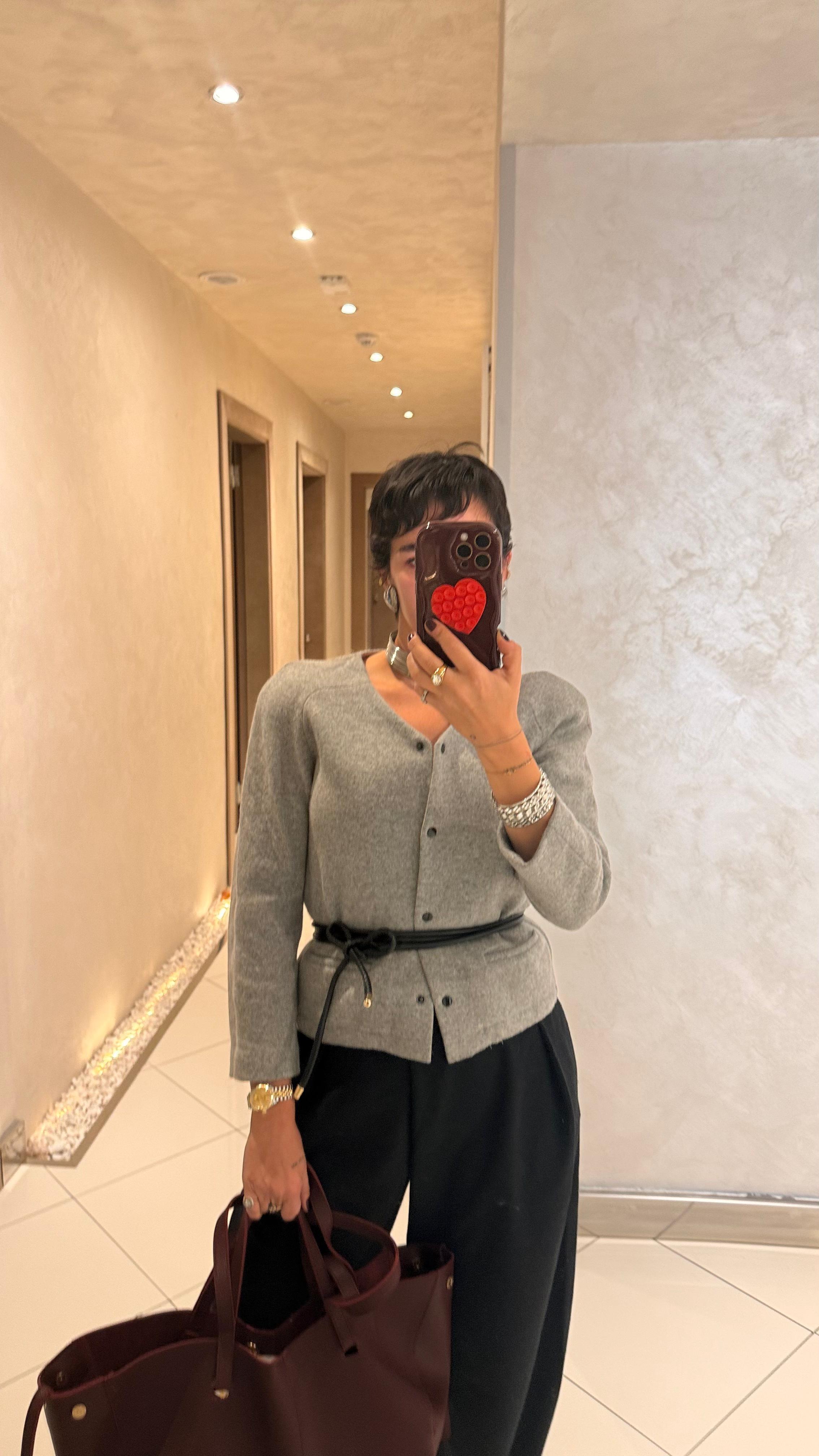 Traf Siyah İp Model Kemer 