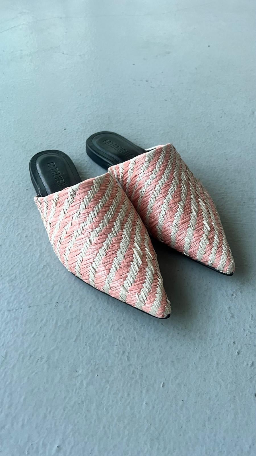 Zaya Rose Hasır Mule