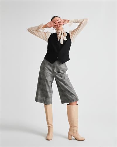 Valeria Bej Kalın Topuklu Uzun Kadın Çizme