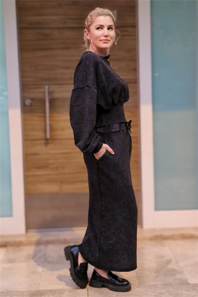 Omuz Dekolteli Etekli Takım