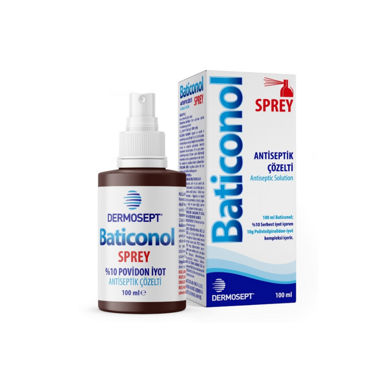 Batikon Dermosept Baticonol 100 ml Sprey