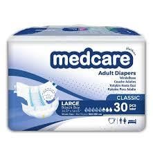 Medcare Belbantlı Hasta Bezi Bağlamalı  Large 30'lu