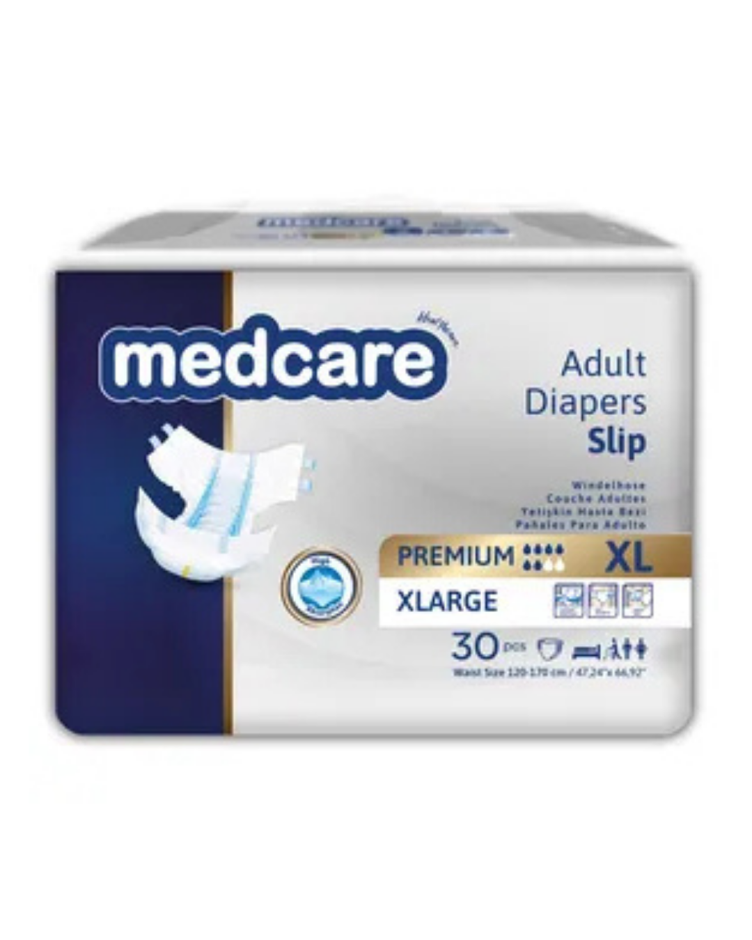 Medcare Belbantlı Premium Hasta Bezi Bağlamalı  XLarge 30'lu