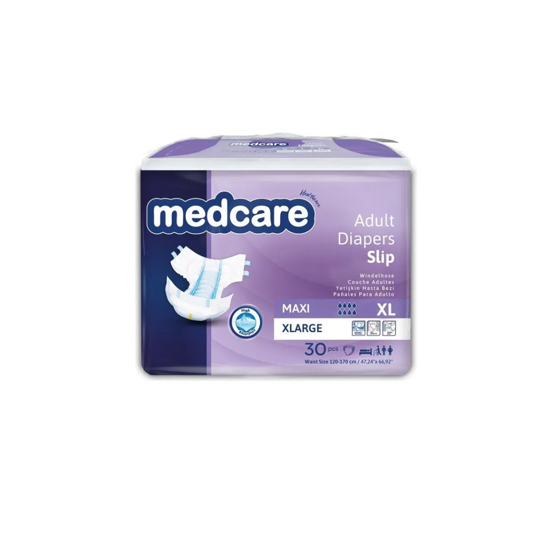 Medcare Maxi 8 Damla Belbantlı Hasta Bezi Bağlamalı  XLarge 30'lu 