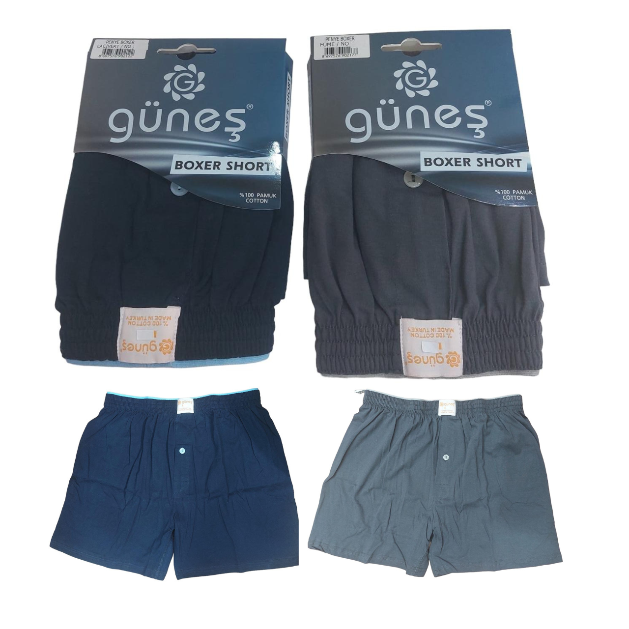 2Lİ PAMUKLU BOL KESİM BOXER