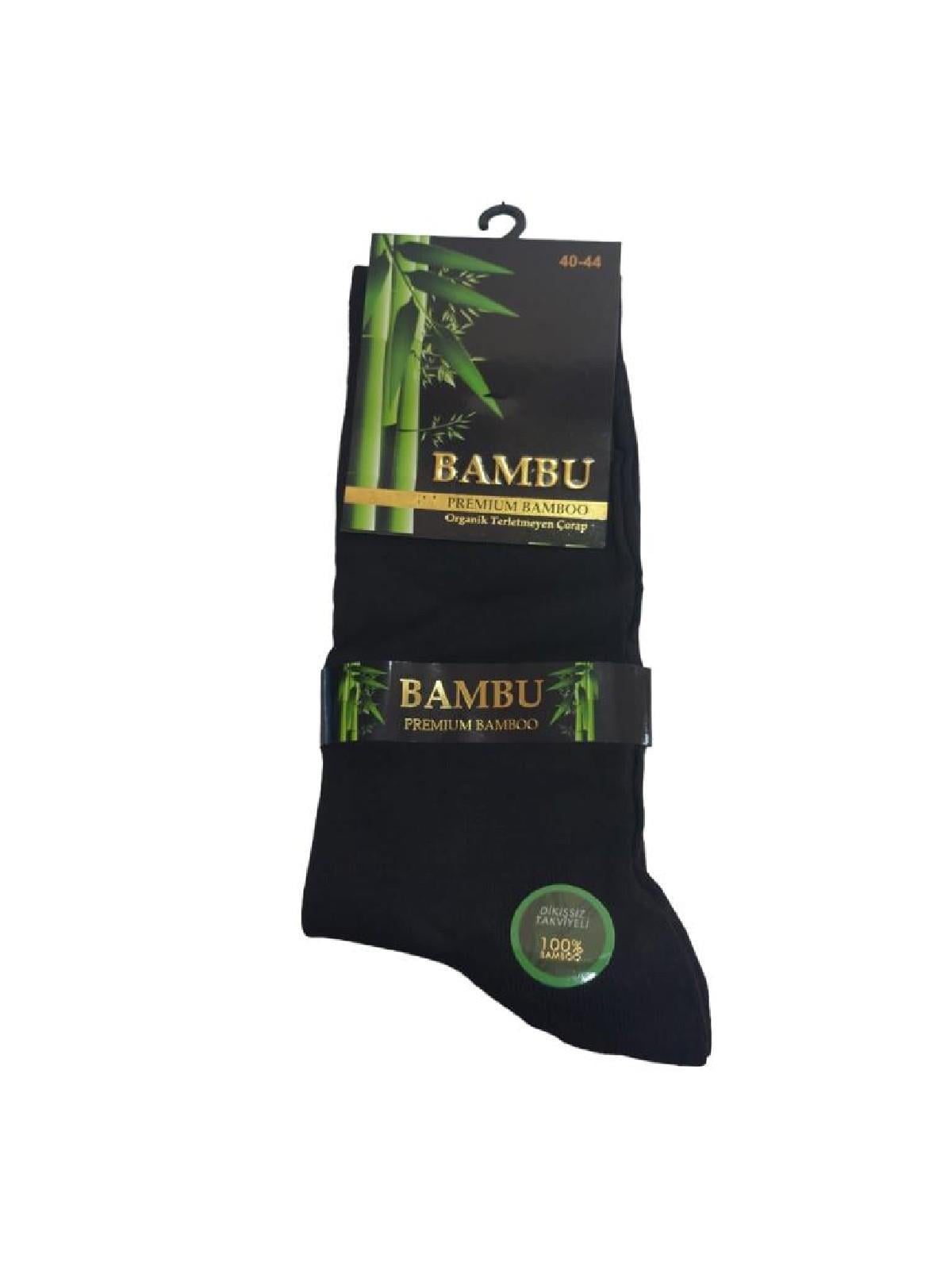 BAMBU DİKİŞSİZ TERLETMEYEN YAZLIK ERKEK SOKET ÇORABI SİYAH