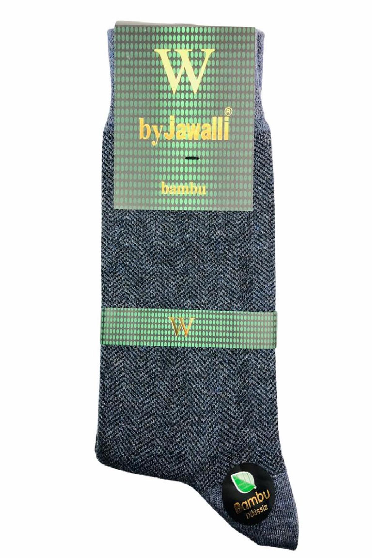 By Jawalli Desenli Bambu Erkek Çorabı
