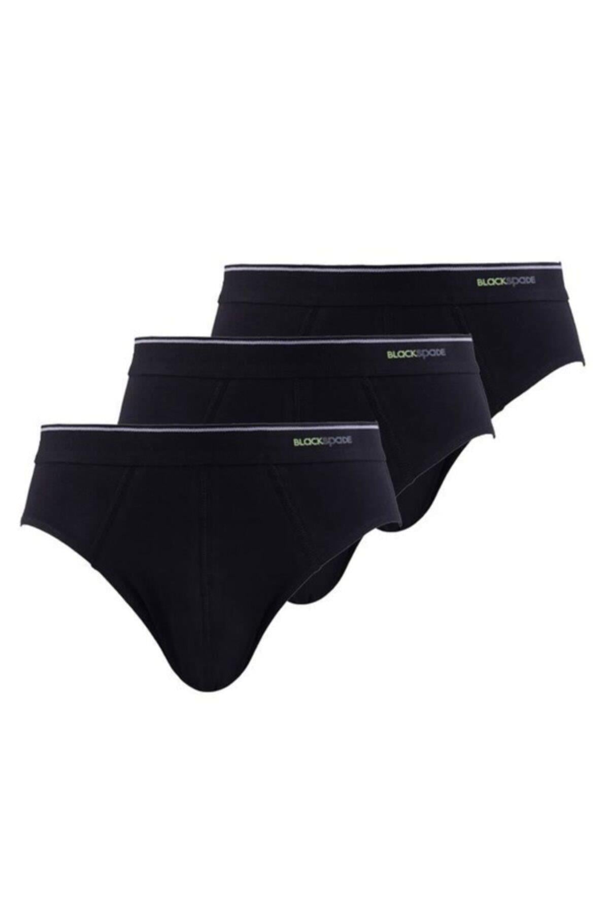 Erkek Slip 3lü Paket Tender Cotton 9672 - Siyah