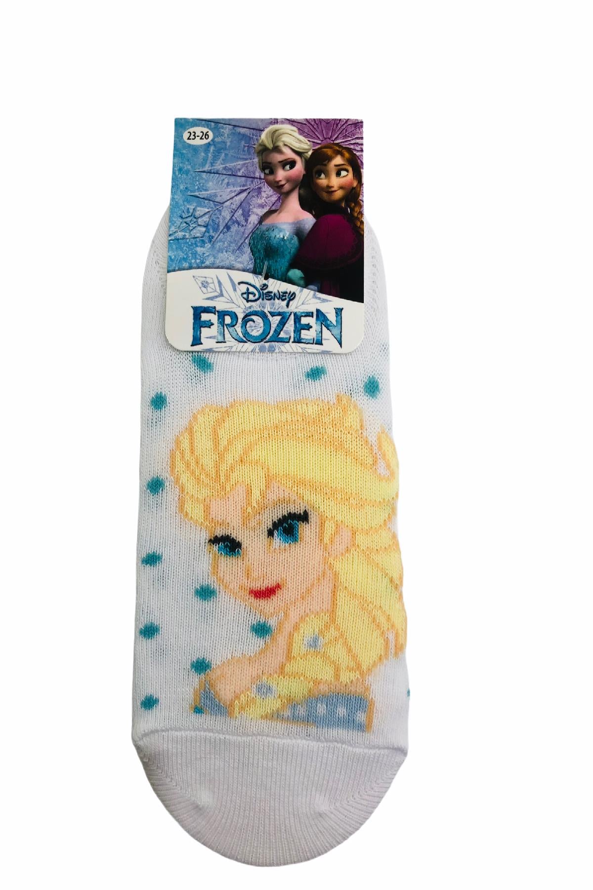 FROZEN ÇİZGİ FİLM KARAKTERLİ PAMUK SNEAKER ÇOCUK ÇORABI