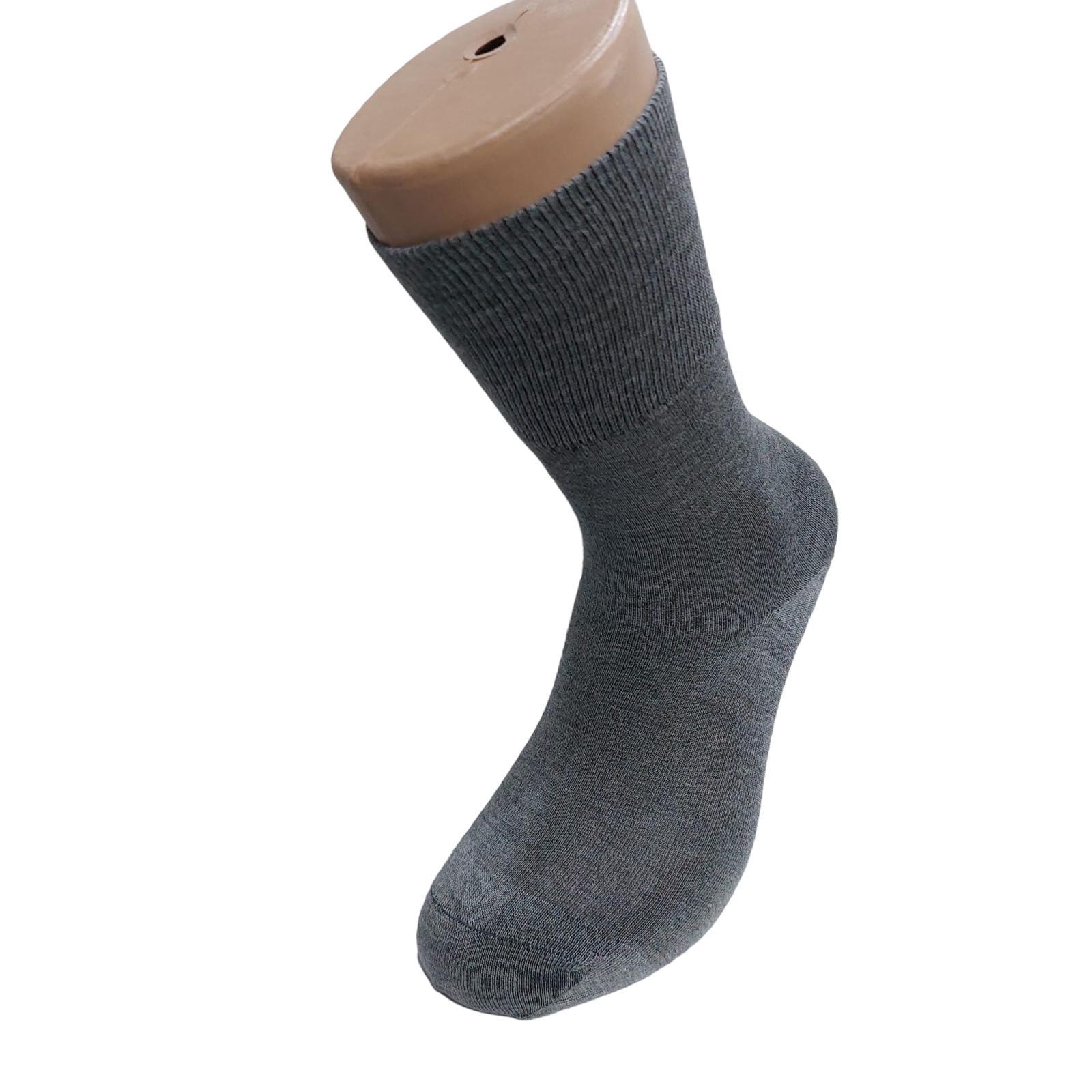 LASTİKSİZ TİYABET BAMBU ERKEK SOKET ÇORAP GRİ 40-44
