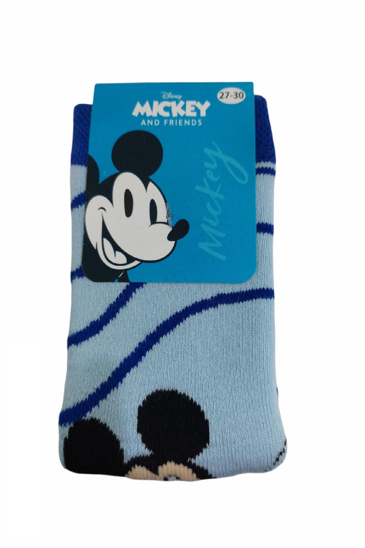 Mickey Figürlü Kışlık Çocuk Havlu Çorap