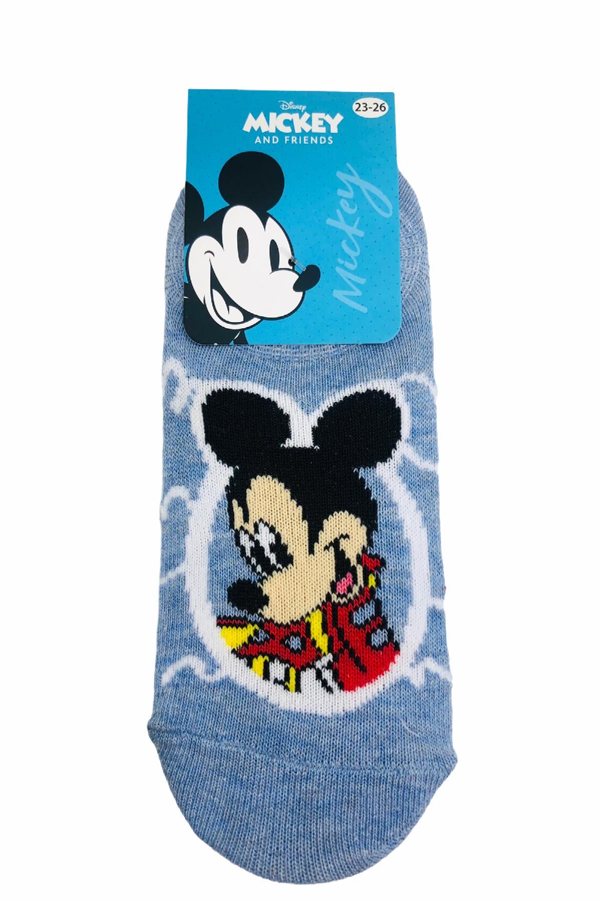 MİCKEY MAUSE ÇİZGİ FİLM KARAKTERLİ PAMUK SNEAKER ÇOCUK ÇORABI