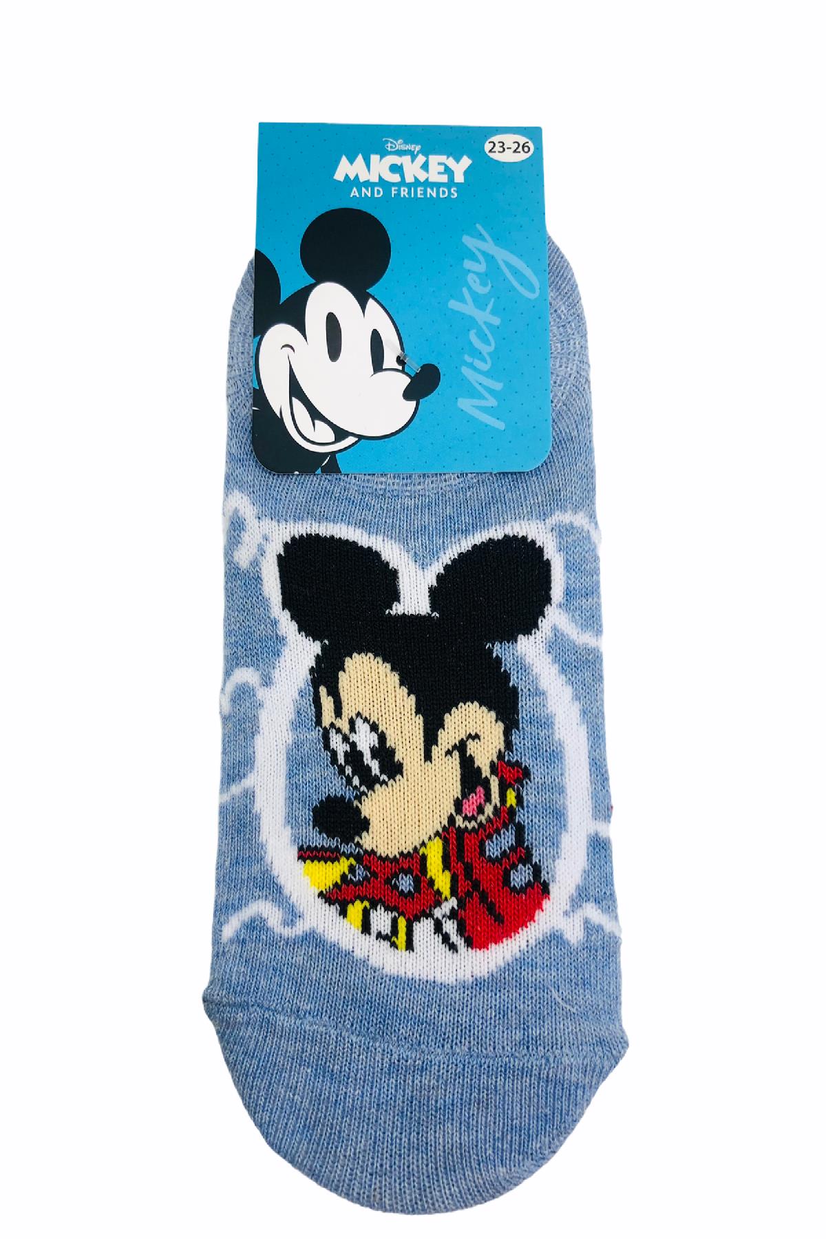 MİCKEY MAUSE ÇİZGİ FİLM KARAKTERLİ PAMUK SNEAKER ÇOCUK ÇORABI